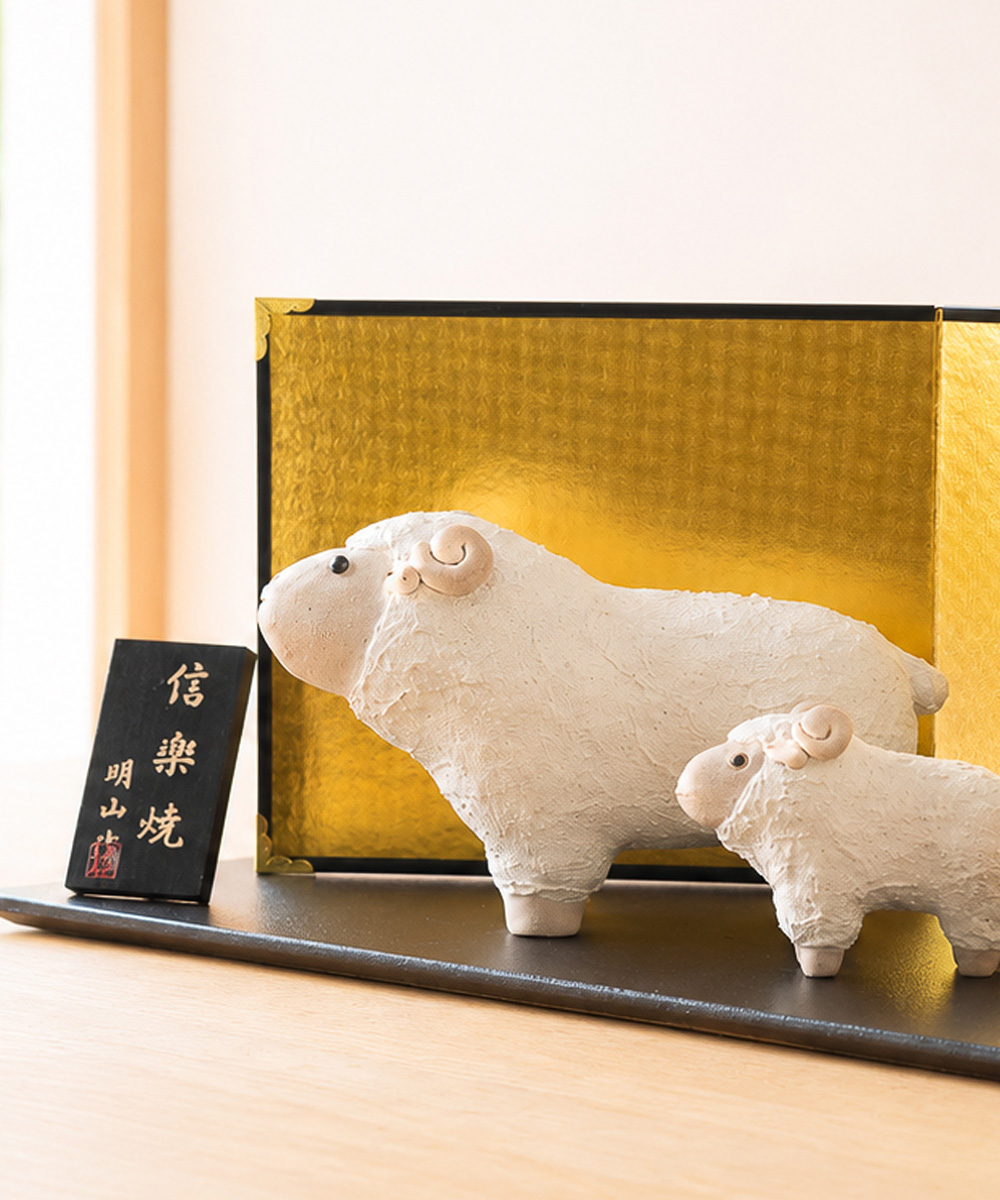 信楽焼明山でつくった陶器の干支シリーズ