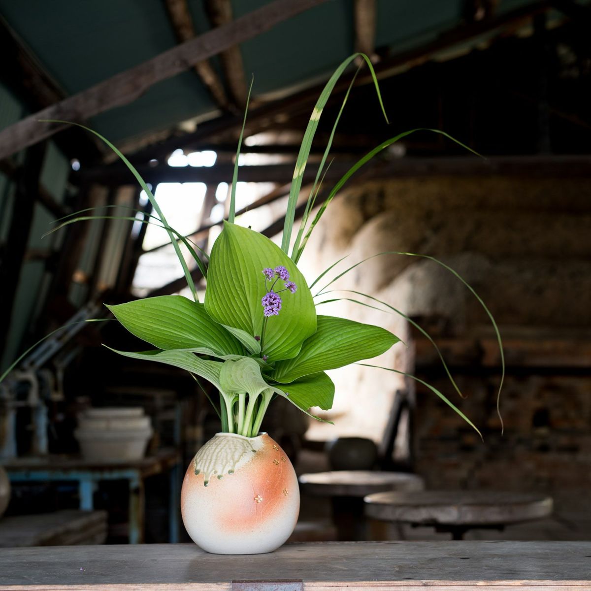 火色金彩小花 | 明山 オンラインショップ