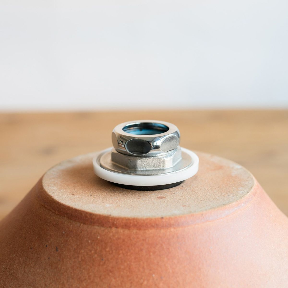 火色丸型手洗鉢(φ30cm) | 明山 オンラインショップ