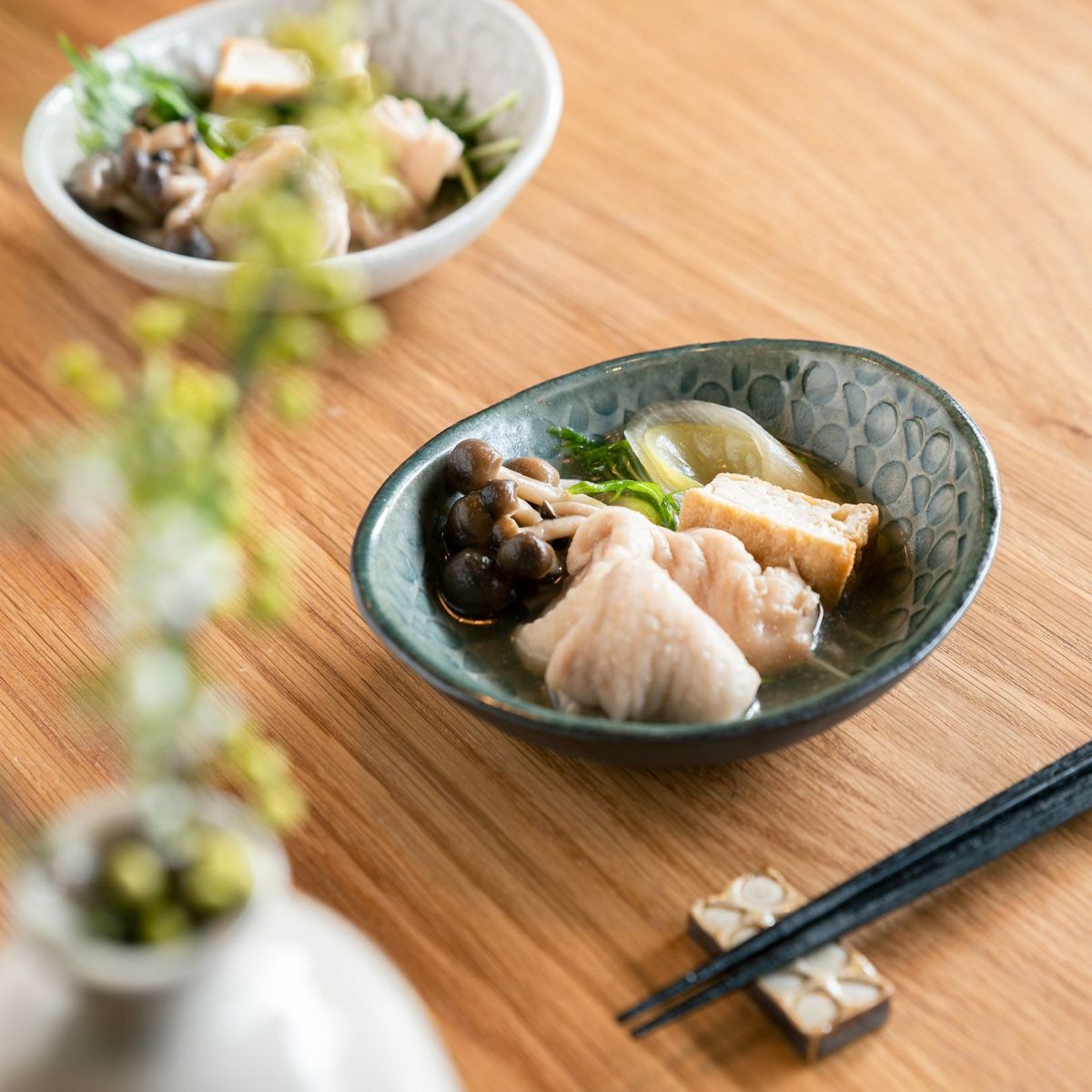 深皿 豆（青緑 ) | 明山 オンラインショップ